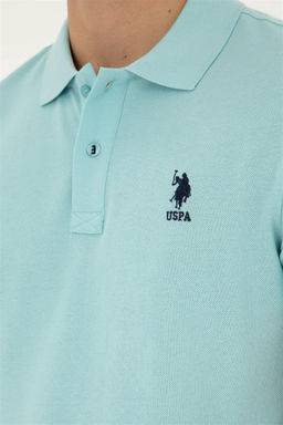 Футболка мужская U.S. Polo Assn цвета морской волны хлопок  фото 7