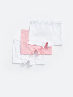 Beli Lastikli Bask?l? K?z Bebek Boxer 3l? - Waikiki фото 2