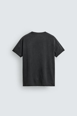 CAMISETA LAVADA SAN JUAN PUERTO RICO / Negro