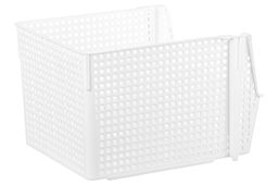 Корзинка для хранения 10 л 29,5*25*18 см Лофт штабелируемая, белая (модель 850006) - Elan gallery фото 3