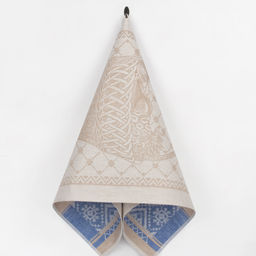 17с102-ШР 49*90 Полотенце "Корзина" цв синий рис 861