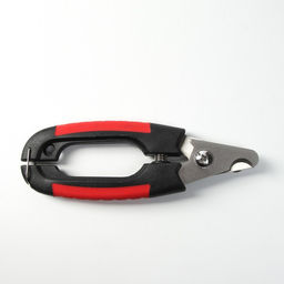 Когтерез боковой малый с закругленными резиновыми ручками,отверстие 8 мм,чёрный с красным - Пижон фото 5