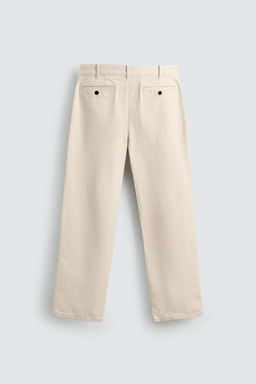 PLEATED HERRINGBONE TROUSERS - Zara фото 8