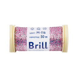 Нитки для вышивания Gamma Brill мулине М металлик 100% полиэстер 5 x 50 м фото 28