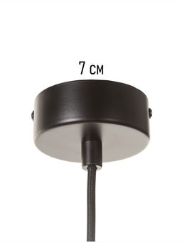 Светильник потолочный BayerLux «Брюс», 1×40 Вт, Е27, черный, 22×22х+120 см