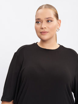 Платье из трикотажа PP51503BLK01