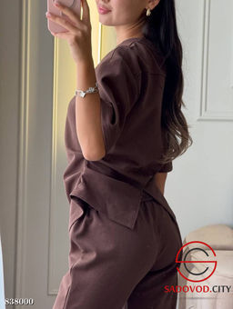 Женский костюм-двойка с расклешенными брюками - Bruno фото 6