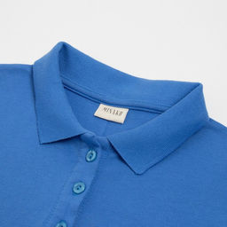 Футболка поло женская MINAKU: Basic line, васильковая, размер 46