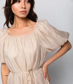 Платье #КТ6185, бежевый