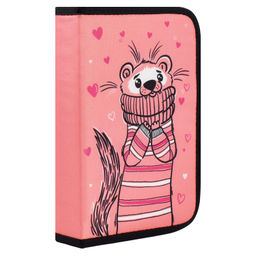 Пенал школьный, арт.53965/ 24 ХОРЕК (без наполнения, 13.3x20x3.5 cм, полиэстер, молния, полноцветная