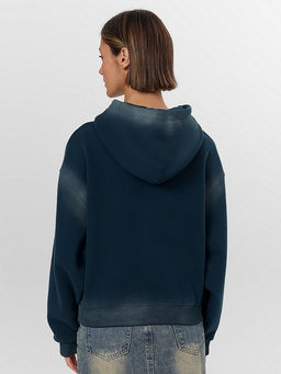 Худи женское зеленое с потертостями - Mark formelle фото 2