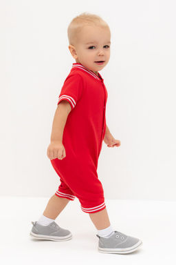 Crockid _ КР 6547/красный к548 полукомбинезон д/мал яс  фото 4