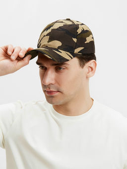 Кепка мужская MINAKU Камуфляж, 100% хлопок, размер 58, зелёная