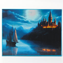 Алмазная вышивка полное заполнение «Сказочный замок», на раме, 40×50 см