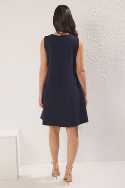 Bordo S?f?r Kol Bisiklet Yaka A-line/Can Ac?lan Mini Orme Elbise TWOSS25EL00695 - Trendyolmilla фото 12