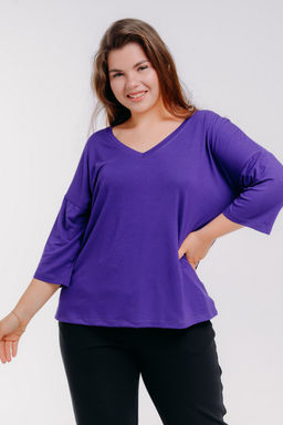 Футболка женская из вискозы Марина сочная ежевика