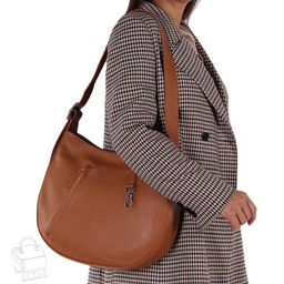 Сумка женская кожаная 5949Q brown Polina&Eiterou/30  в Новосибирске