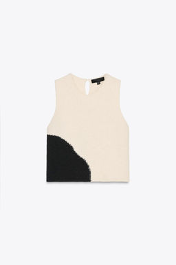 SLEEVELESS KNIT TOP - Zara фото 7