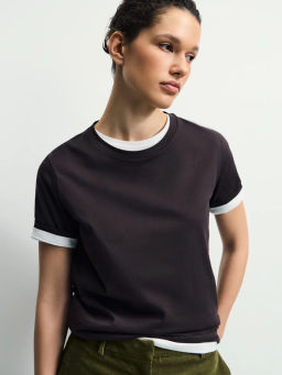 Базовая футболка из хлопка / Zarina