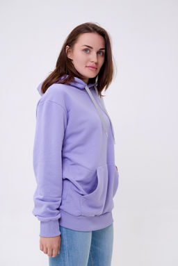 Худи женское из футера 3-х нитки сирень - Амадэль фото 3