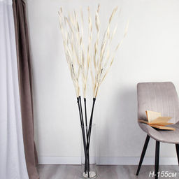 Сухоцвет 5 штук набор 160 см белые / GA103-1W /уп 40/ - ГалеонТрейд фото 4