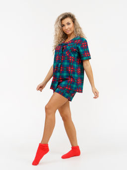 956 Пижама "Зеленая клетка"