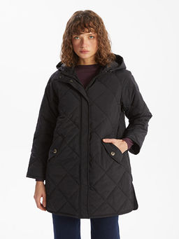 Kap??onlu Kapitone Oversize Kad?n ?i?me Mont