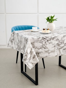 Скатерть - клеенка Белый мрамор