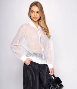 Бомбер #КТ002 (5), белый - Dommod фото 2