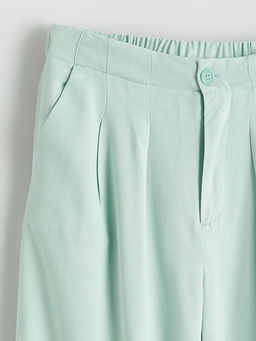 Beli Lastikli Pileli K?z ?ocuk Pantolon