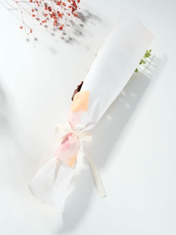 Букет из мыльных лепестков для ванны Три розы с эвкалиптом, подарочный, бежевый, 8.5?7.4?38.6 см - Simaland фото 4