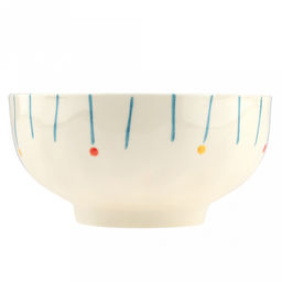 "Карусель" Салатник фарфоровый 1,15л, д17,5см, h9см, с деколью, кремовый (Китай)