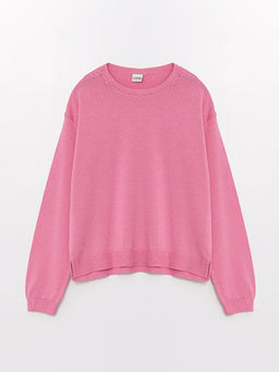 Bisiklet Yaka Basic Uzun Kollu K?z ?ocuk Triko Kazak - Waikiki фото 3