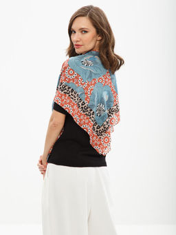 Платок жен. виск+шелк 100х100 LBL34-068-16 - Eleganzza фото 3