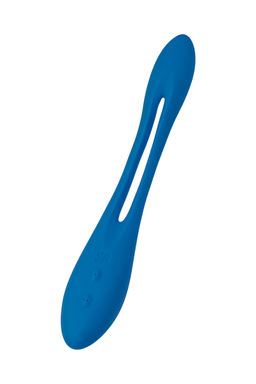 Многофункциональный вибратор для пар Satisfyer Elastic Game, синий  фото 5