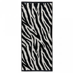 "Missoni-3030" Полотенце махровое 50х90см, плотность 375гр/м2, 100% хлопок, велюр, черный (разноцветный), Bolangde (Китай)