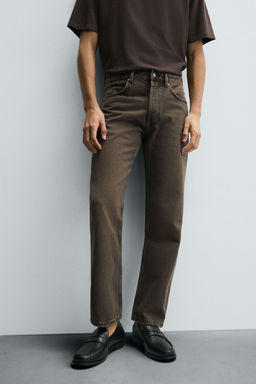JEANS REGULAR FIT / Marr?n - Zara фото 5