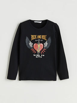 Bisiklet Yaka K?z ?ocuk Ti??rt