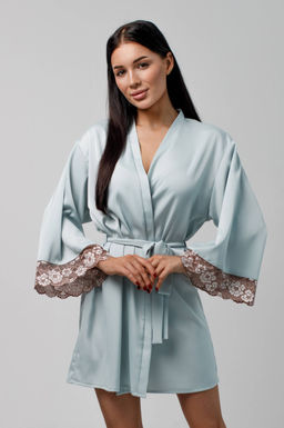 2518 ГОЛУБОЙ ХАЛАТ - Karolina фото 2
