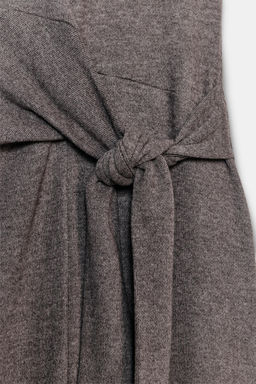 VESTIDO SOFT NUDO / Marr?n oscuro - Zara фото 10