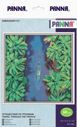 Набор для вышивания PANNA PS-7481 Путешествие по тропикам 22.5 х 21 см