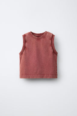 CAMISETA HEAVY JERSEY BORDADO / Terracota