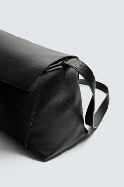 LEATHER CROSSBODY BAG L LIMITED EDITION - Zara фото 13