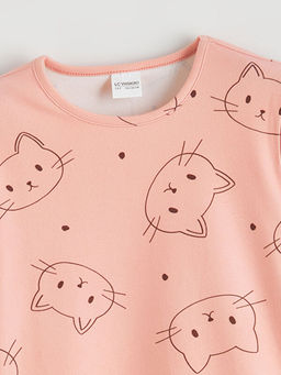 Bisiklet Yaka K?z ?ocuk Pijama ?st