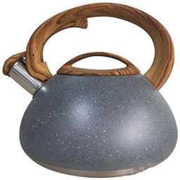 Чайник FORESTA, объем 2,5 л, из нерж стали, с ручкой под дерево арт.007192
