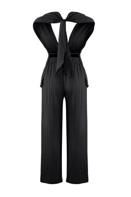 Siyah Dokuma Buzgulu Plaj Bluz-Pantolon Tak?m TBESS25AU00063 - Trendyolmilla фото 6