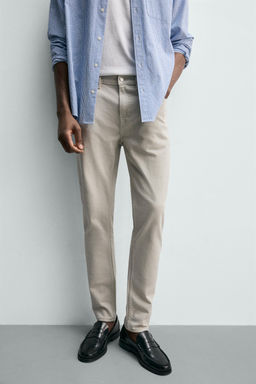 JEANS SLIM FIT B?SICO / Crudo - Zara фото 5