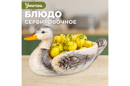 Блюдо сервировочное 500 мл 33,3*19*17,5 см Уточка - Elan gallery фото 26