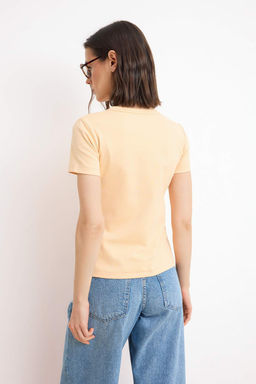 Somon Premium Basic Regular/Normal Kal?p K?sa Kollu Interlok Orme T-Shirt TWOSS26TS00130