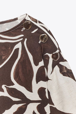 FLORAL PRINTED TOP - Zara фото 17